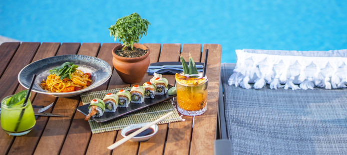 All inclusive hotel met sushi