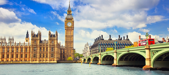 Uitzicht op de Big Ben