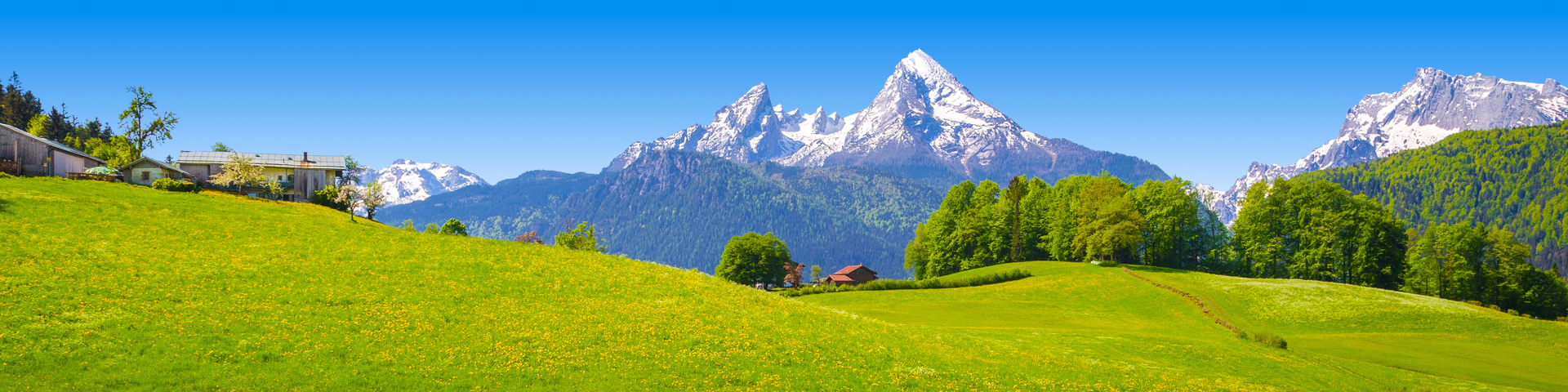 Uitzicht op de bergen in Duitsland