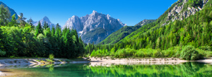 Uitzicht op de Julische Alpen