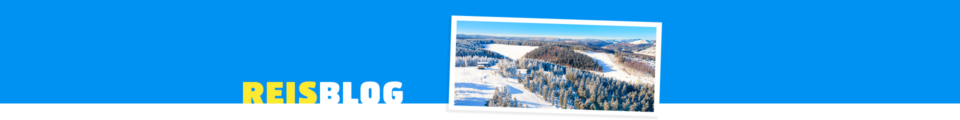 Luchtfoto van de skipistes in Winterberg, Duitsland