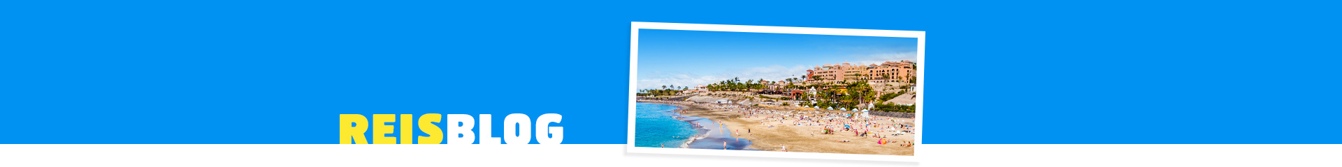 Uitzicht op het zandstrand op Tenerife