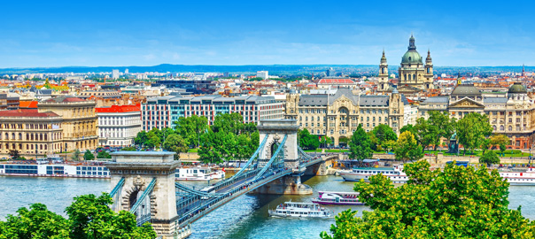 Uitzicht op een prachtige stad